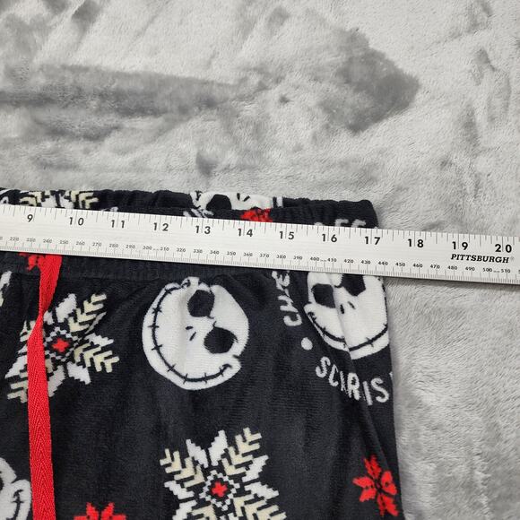 Disney Nightmare Before Christmas Pajama Pants Womens L Black Jack Skellington - Picture 6 of 10